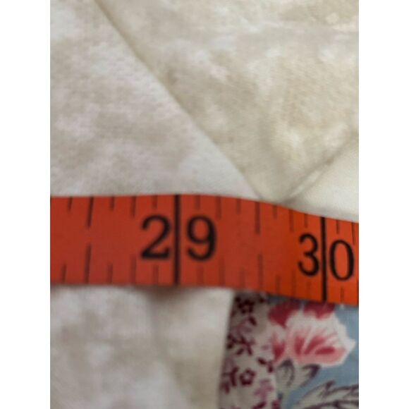 LuLaRoe Womens Top Size 3XL June Ruffle Hem Rayon Blend Ivory‎ Tie Dye NWT - Picture 4 of 5